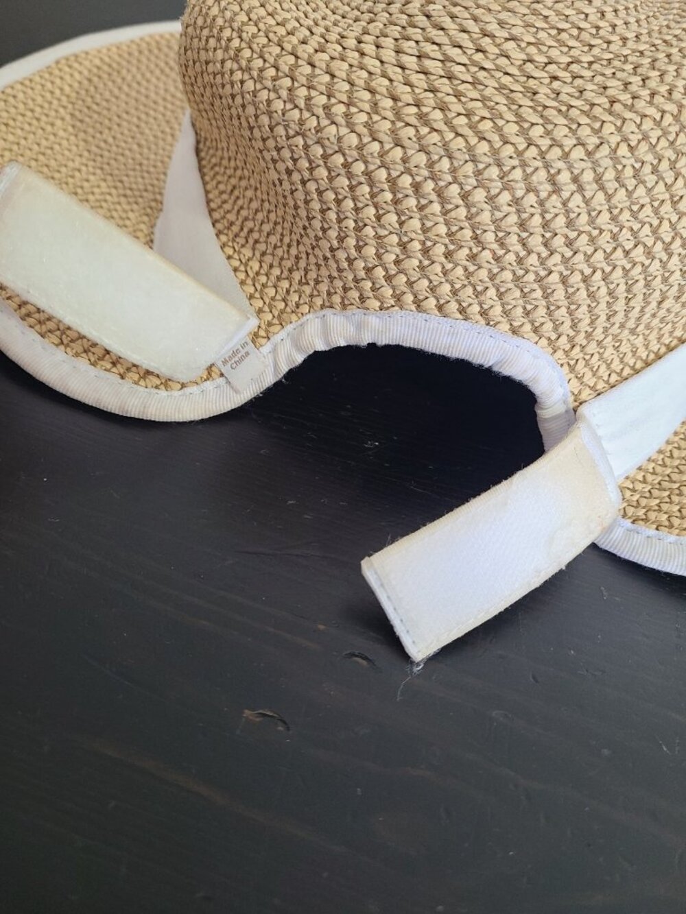 Eric Javits Fedora Visor Sun Crest UV Protected 2-in-1 Hat Tan White - Picture 4 of 8